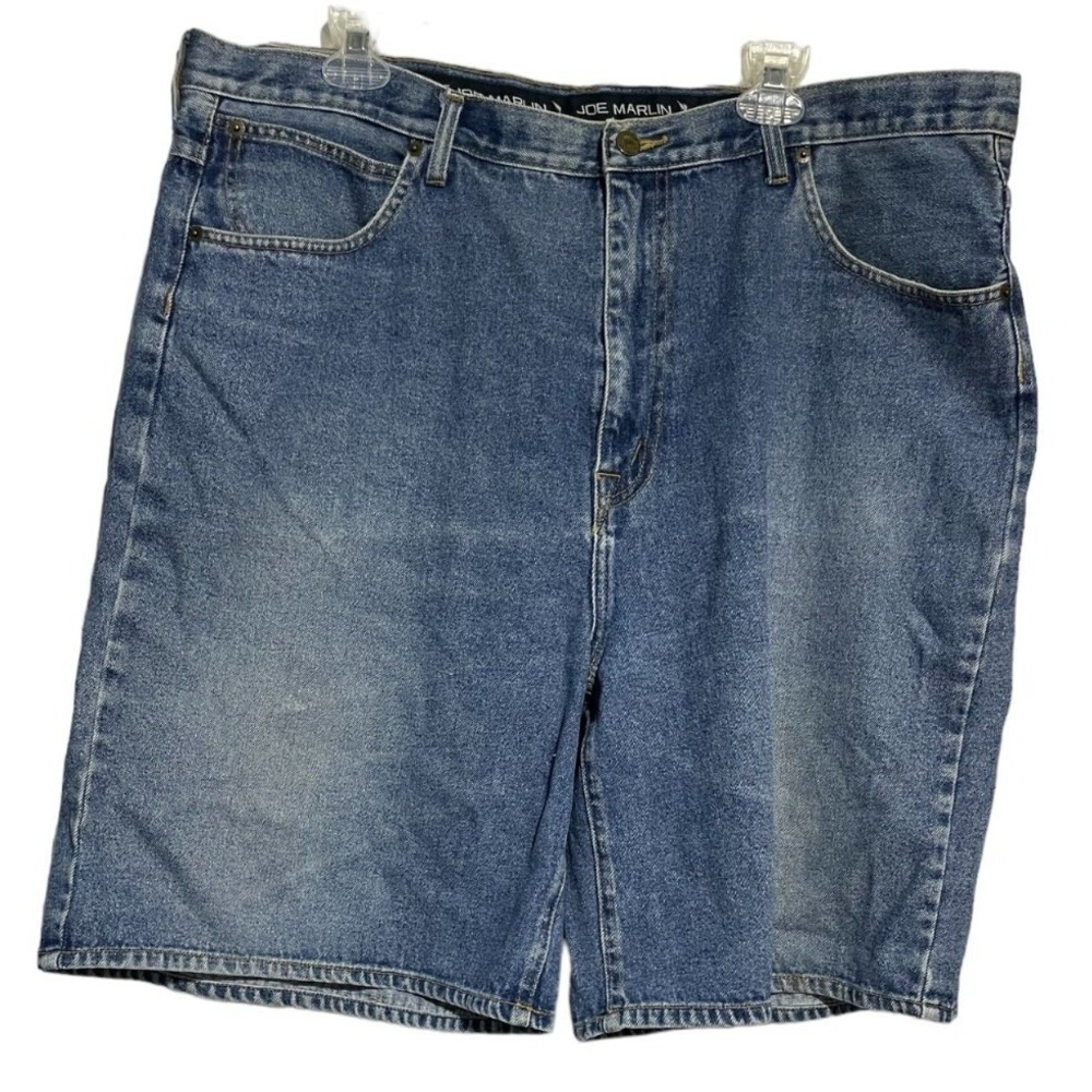 Joe Marlin Mens Size 42 Vintage Denim Shorts Relaxed Fit Medium Wash 5‎ Pocket
